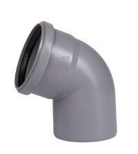 Отвод полипропиленовая Ostendorf HTB 110 * 67° для внутренней канализации 115130