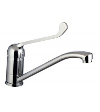 Смеситель для кухни Lemark PROJECT с локтевой рукояткой настольный хром LM4604C