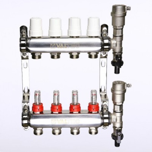 Купить Коллекторная группа VALTEC с термостатическими клапанами и ...