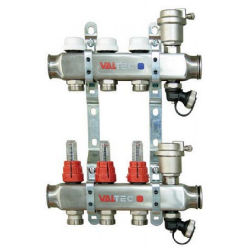 Купить Коллекторная группа VALTEC с термостатическими клапанами и ...
