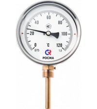 Термометр биметаллический Росма БТ-52.211 0-120С G1/2.46.1,5