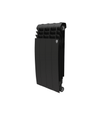 Радиатор биметаллический Royal Thermo 500 4 секции BILINER боковое подключение Noir Sable НС-1176311