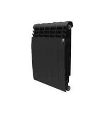 Радиатор биметаллический Royal Thermo 500 8 секций BILINER боковое подключение Noir Sable НС-1176313