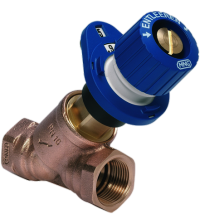 V5010Y0015 Балансировочный клапан Kombi-3-plus BLUE DN15 PN16, Kvs 2,7, внутр. резьба