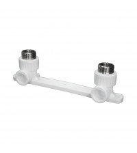 Угольник с креплением двойной полипропиленовый Valfex DN20 * 3/4