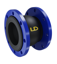 Компенсатор резиновый LD DN100 PN16 антивибрационный фланцевый LD.КФР.100.16