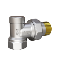 Клапан радиаторный настроечный угловой LD Pride DN20 3/4