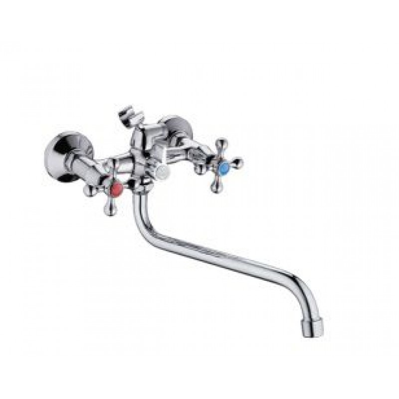 Купить Смеситель для ванны РМС OPTIMA двухрычажный с длинным изливом ...