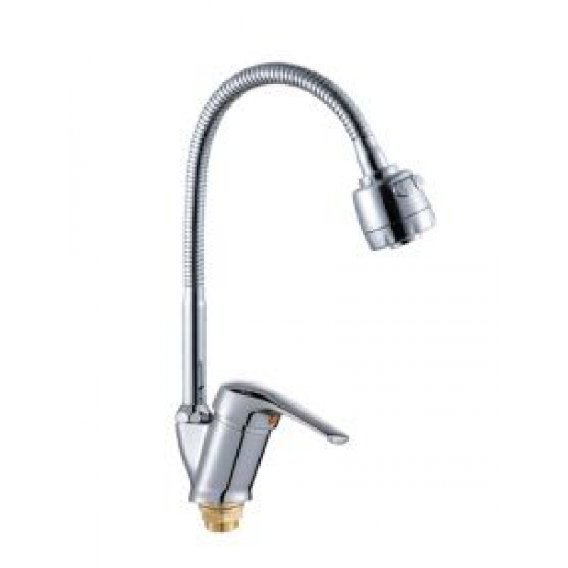 Купить Смеситель для кухни РМС однорычажный с высоким гибким изливом ...
